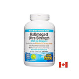 Rx Omega-3 Ultra Strength 2150 mg + Vitamin D3 1000 IU, 150 Softgel Capsules - Nutra Best Europe