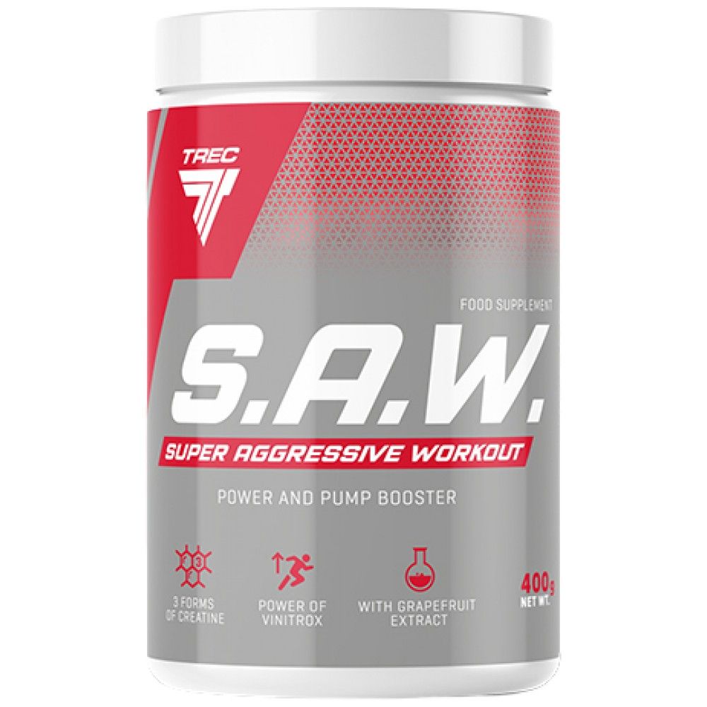 SAW Powder | Super Aggressive Pre-Workout - 400 grams - Nutra Best Europe