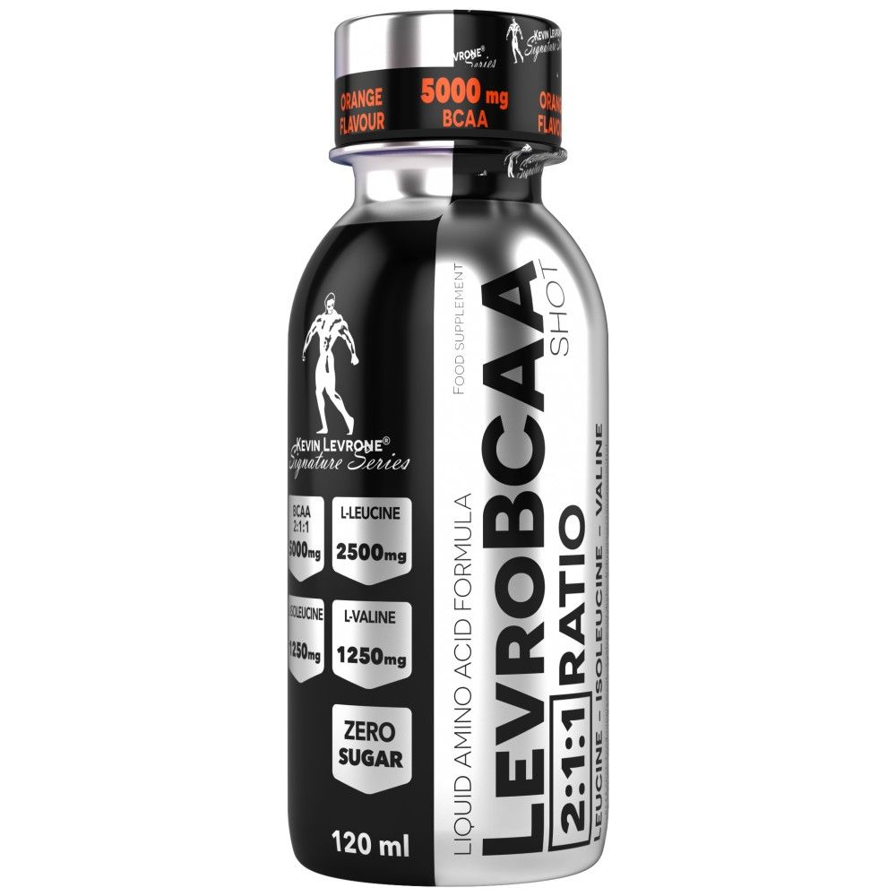 LevroBCAA Shot / 5000 mg BCAA with Zero Sugar - 120 ml - Nutra Best Europe