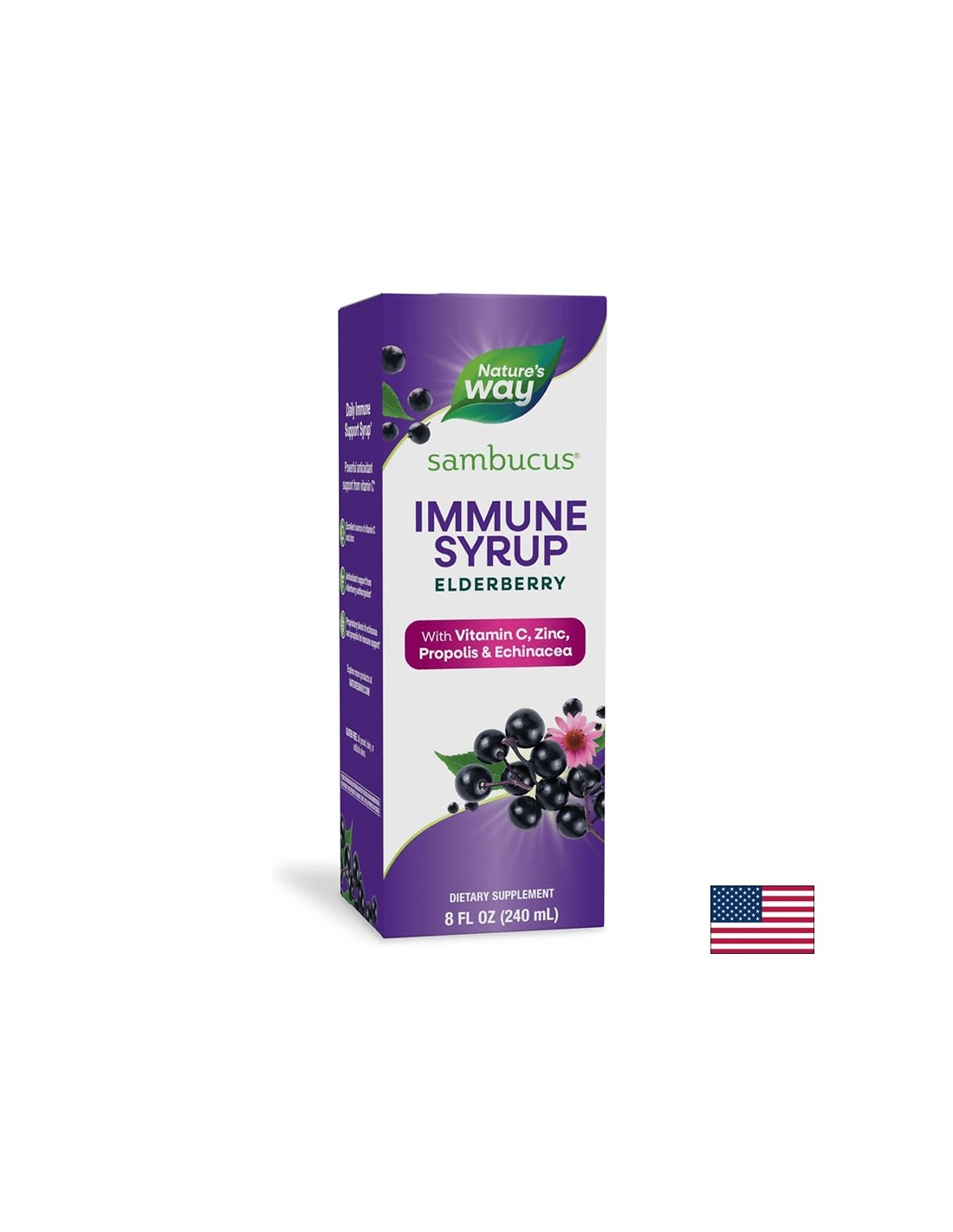 Sambucus Immune System Syrup - 240 ml - Nutra Best Europe
