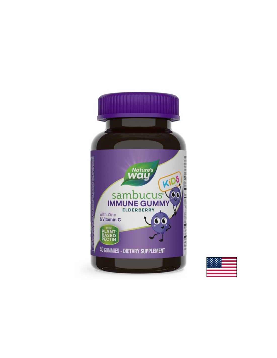 Sambucus for children Immun Gummy (with vitamin C and zinc), 40 gel tablets - Nutra Best Europe