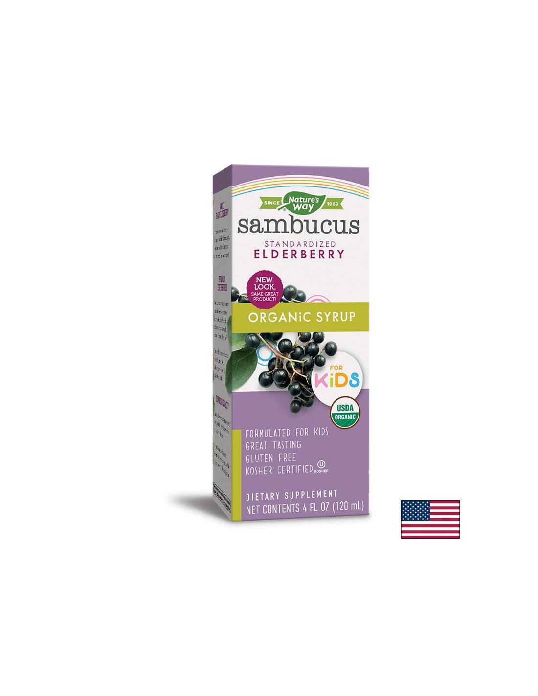 Sambucus Organic Syrup for Kids x 120 ml Nature's Way - Nutra Best Europe