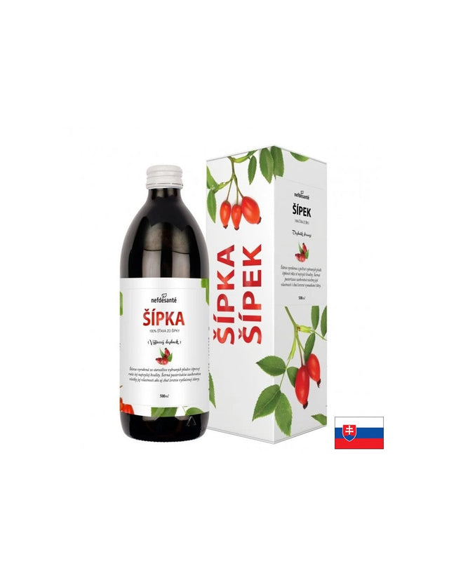 Rosehip juice – heart and immune health, 500 ml, 10 doses - Nutra Best Europe