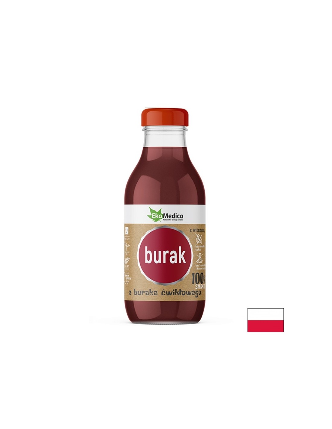Red beet syrup with vitamin C - For anemia and fatigue, 300 ml - Nutra Best Europe