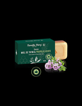 Soap with bee honey from thyme and green propolis, 100 g - Nutra Best Europe
