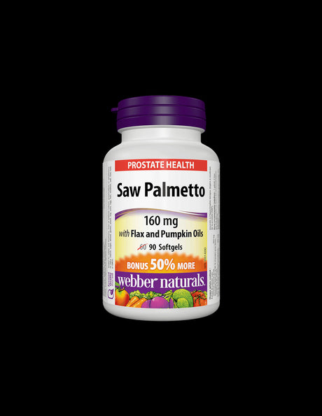 Saw Palmetto With Flax And Pumpkin Oils, 90 softgel capsules - Nutra Best Europe