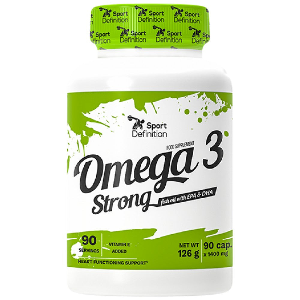 Omega 3 Strong - 90 Gel Capsules - Nutra Best Europe