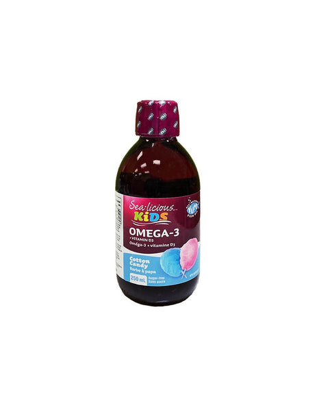 Sea-Licious® Kids Omega-3 + Vitamin D3 / Omega-3 1500 mg + Vitamin D3 400 IU for children, 250 ml Natural Factors - Nutra Best Europe