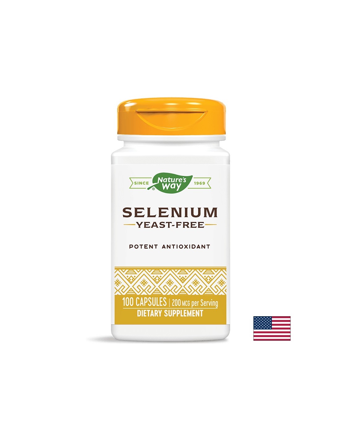 Selenium - Selenium 200 mcg, 100 capsules Nature's Way - Nutra Best Europe