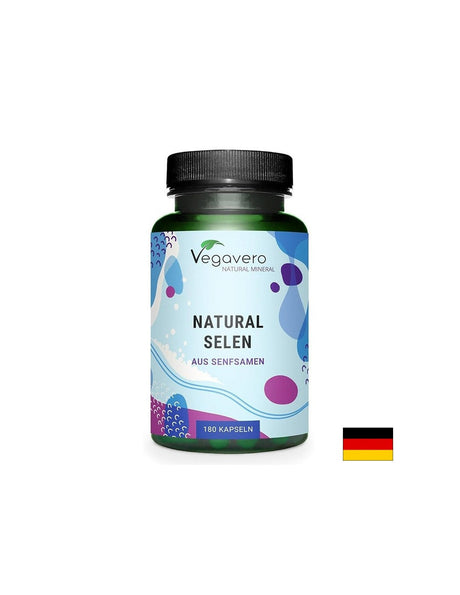 Селен (натурален, от семена на горчица) - За имунитет и антиоксидантна защита, 100 µg х 180 капсули - Nutra Best Europe