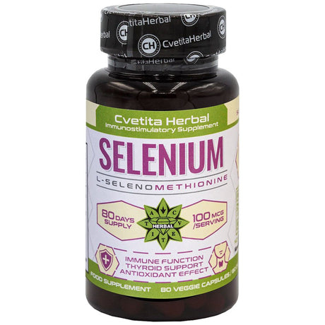 Selenium 100 mcg 80 capsules - Nutra Best Europe