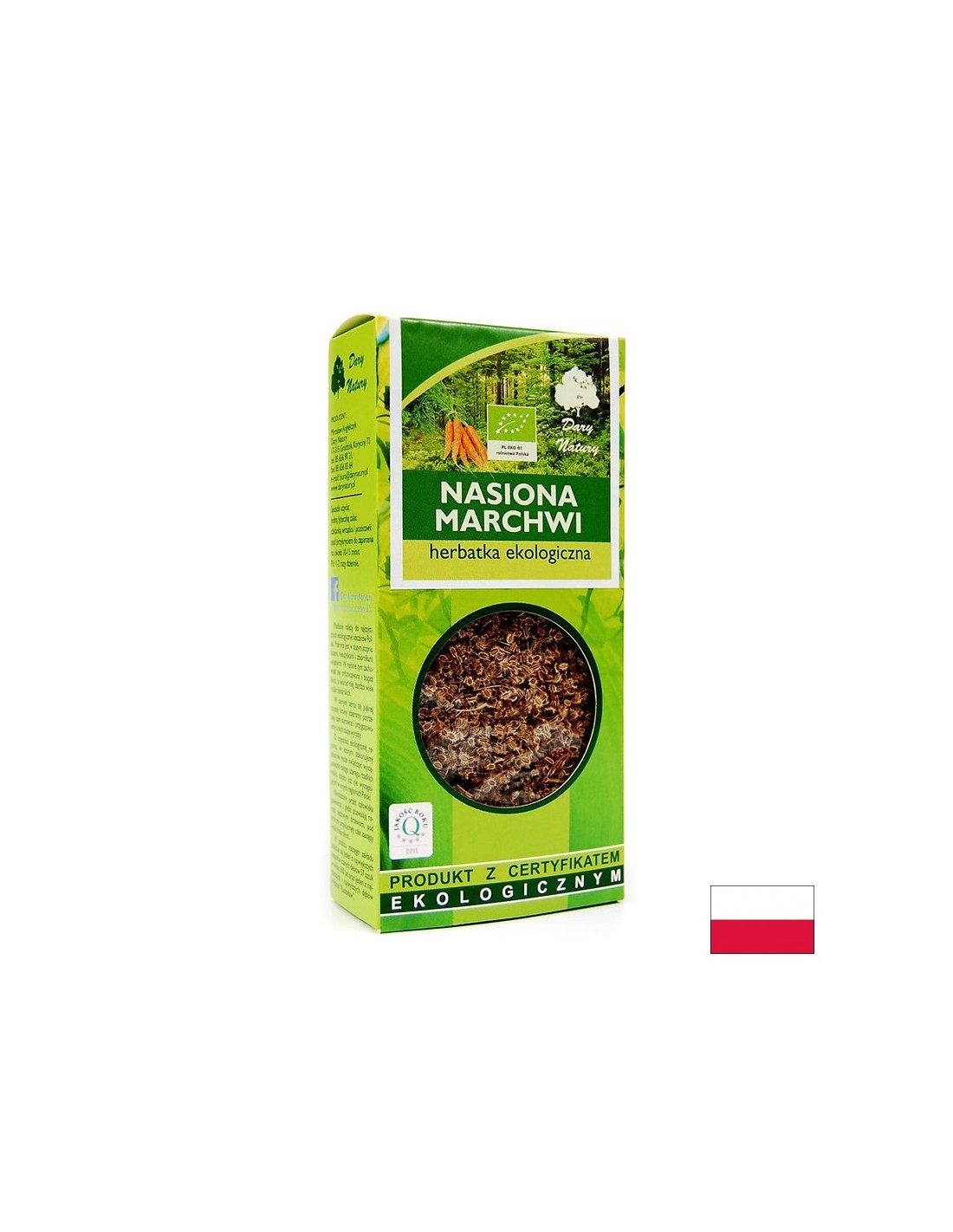 Organic carrot sprout seeds, 40 g Dary Natury - Nutra Best Europe