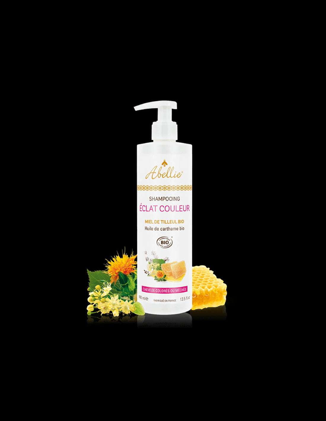 Shampoo for dyed hair with saffron oil and honey, 400 ml - Nutra Best Europe