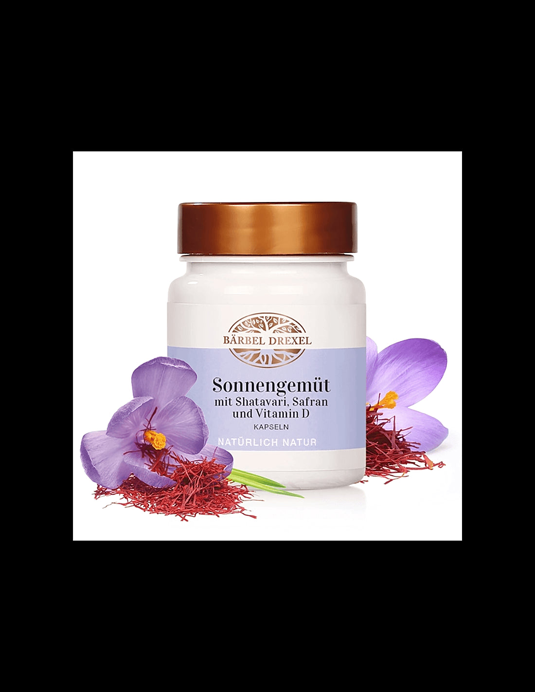 Shatavari, saffron and vitamin D3 for women - Hormonal balance, tone, emotional health, 30 capsules - Nutra Best Europe