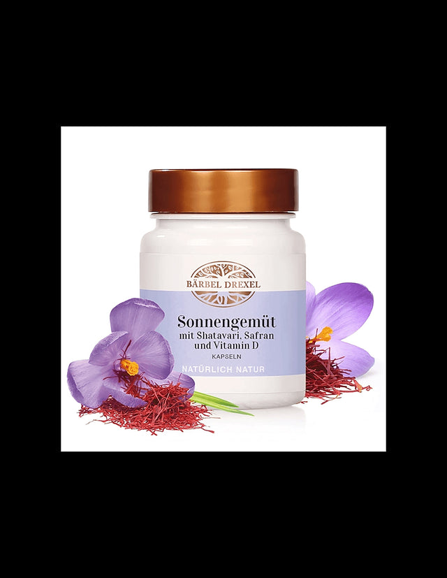 Shatavari, saffron and vitamin D3 for women - Hormonal balance, tone, emotional health, 30 capsules - Nutra Best Europe