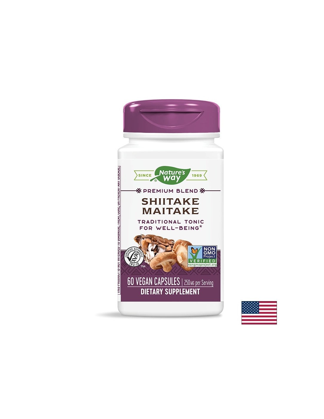Shiitake & Maitake 250 mg - 60 capsules - Nutra Best Europe