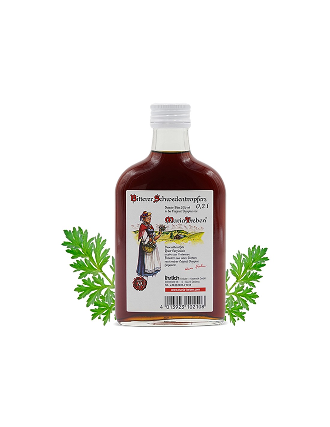 Maria Treben® Swedish Bitters - Stomach, Liver and Gallbladder Health, 200 ml - Nutra Best Europe