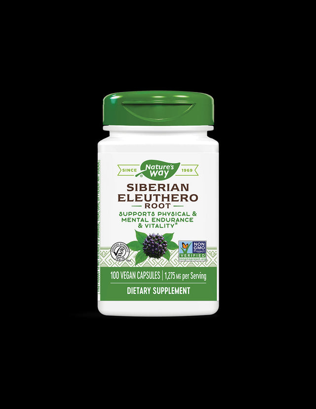 Siberian Eleuthero 425 mg - 100 capsules - Nutra Best Europe