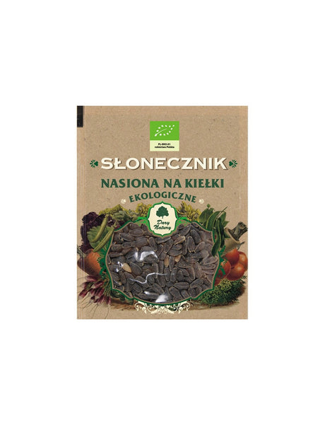 Sunflower - Organic seeds for sprouts, 50 g Dary Natury - Nutra Best Europe