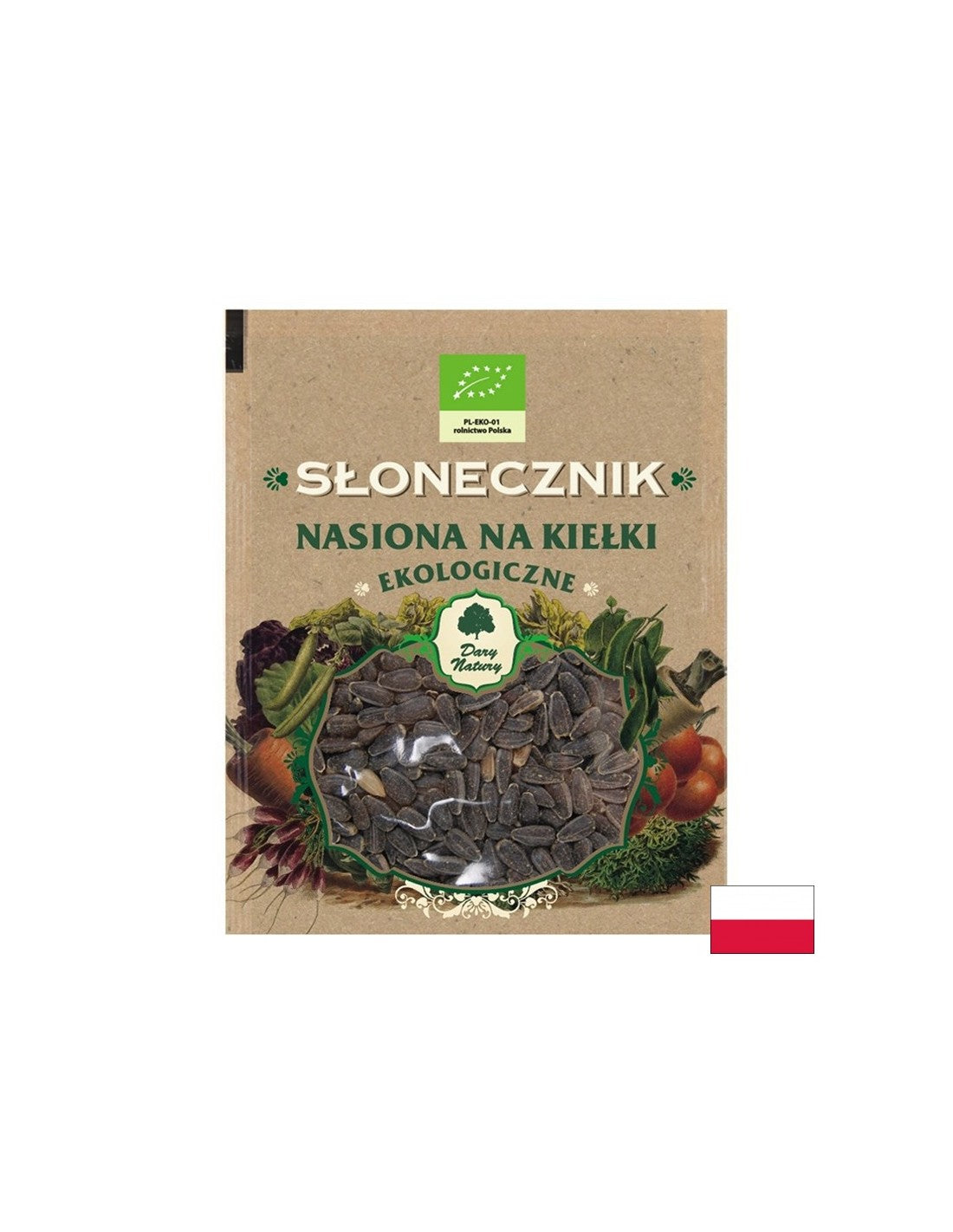 Sunflower - Organic seeds for sprouts, 50 g Dary Natury - Nutra Best Europe