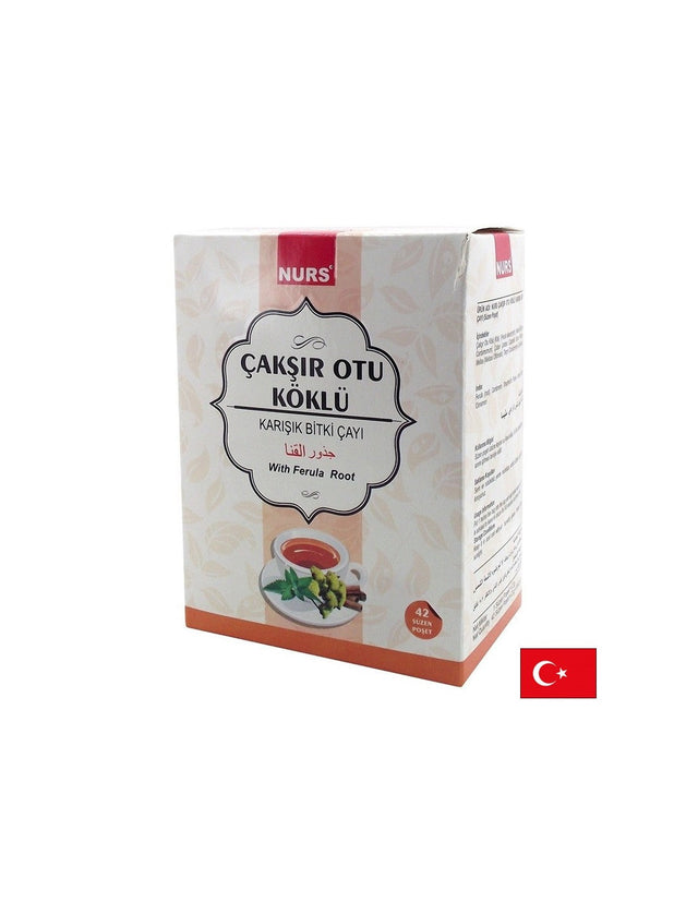 Mixed herbal tea with ferula root - energy and male potency, 42 filter bags - Nutra Best Europe