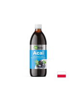 Acai juice (Asai) with camu-camu and natural vitamin C - Powerful antioxidant, 500 ml, 10 or 20 doses - Nutra Best Europe