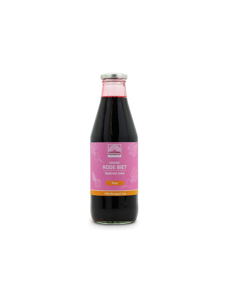 Organic beetroot juice, 750 ml Mattisson Healthstyle - Nutra Best Europe