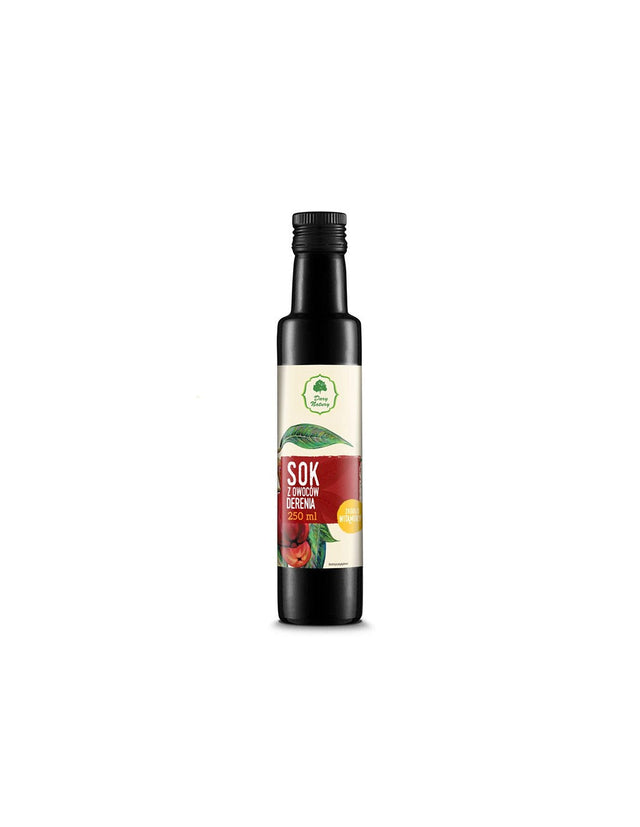 Organic dogwood juice for adding to drinks and meals - With an invigorating and immune-strengthening effect, 250 ml - Nutra Best Europe
