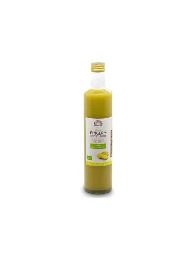 Organic ginger and lemon juice for culinary use, 500 ml - Nutra Best Europe