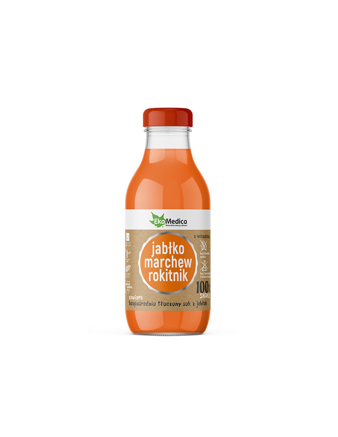 Apple, carrot and sea buckthorn juice, 300 ml EkaMedica - Nutra Best Europe