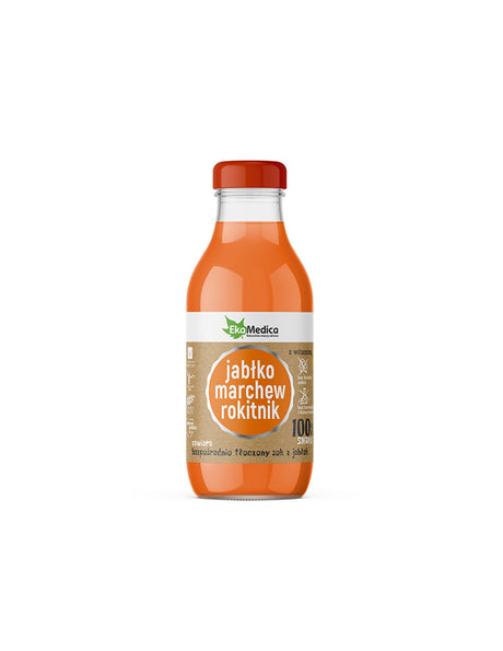 Apple, carrot and sea buckthorn juice, 300 ml EkaMedica - Nutra Best Europe