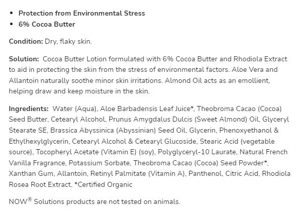 Cocoa Butter Lotion | Soothe & Nourish [237 ml] - Nutra Best Europe