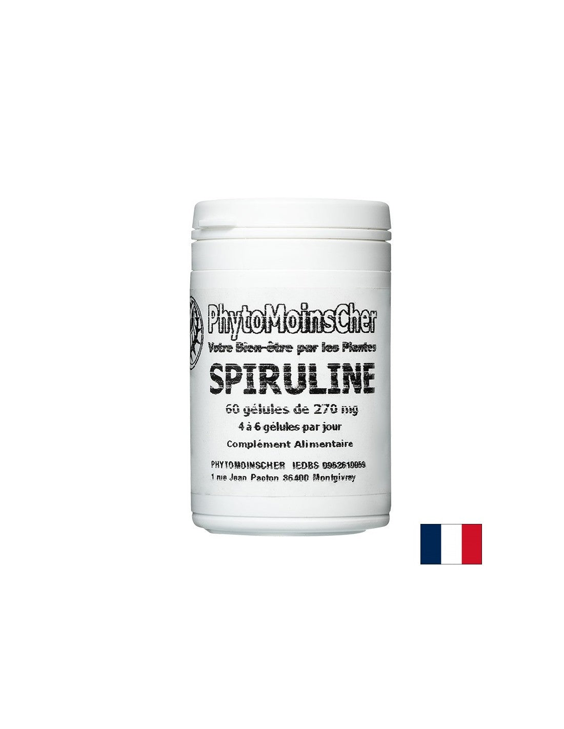 Energy and immunity - Spirulina, 270 mg x 60 capsules - Nutra Best Europe