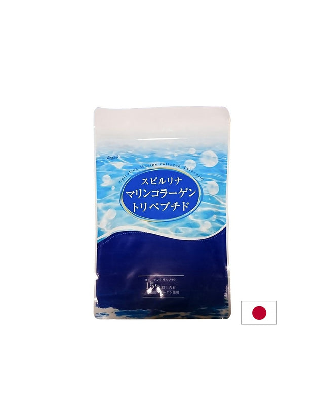 Japanese Spirulina + Fish Peptides and Vitamin C - Supports Joints and Skin, 800 Tablets - Nutra Best Europe