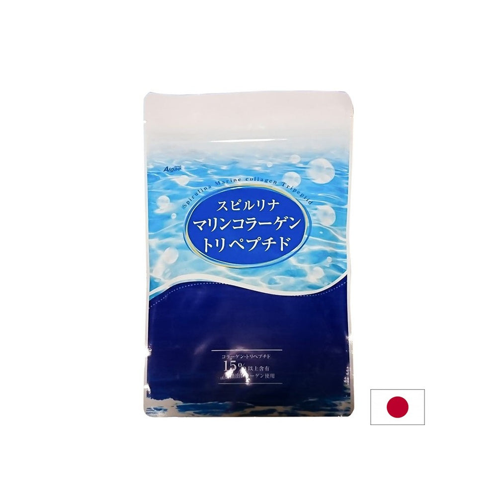 Japanese Spirulina + Fish Peptides and Vitamin C - Supports Joints and Skin, 800 Tablets - Nutra Best Europe