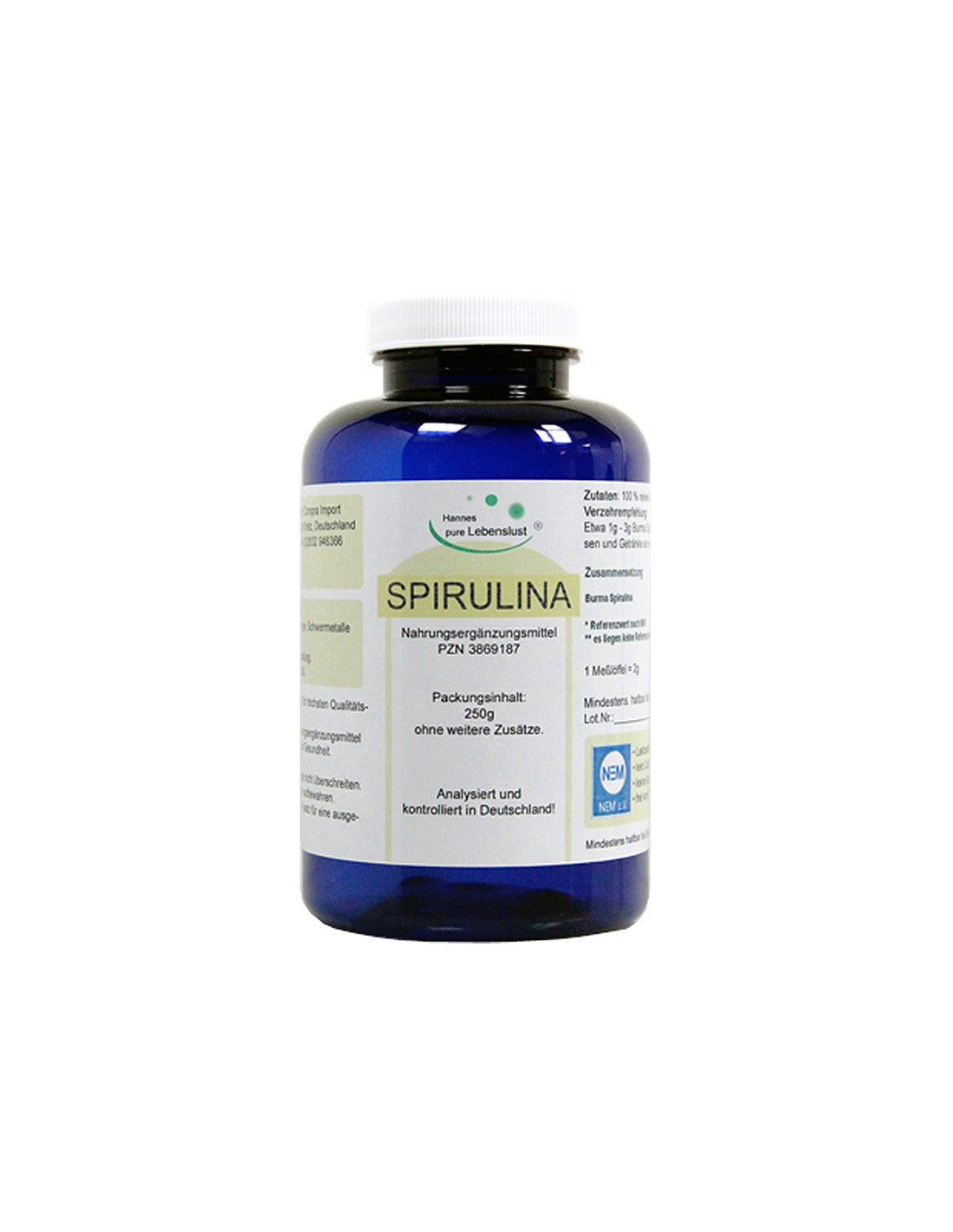 Spirulina - Spirulina, 250 g (powder) El Compra - Nutra Best Europe