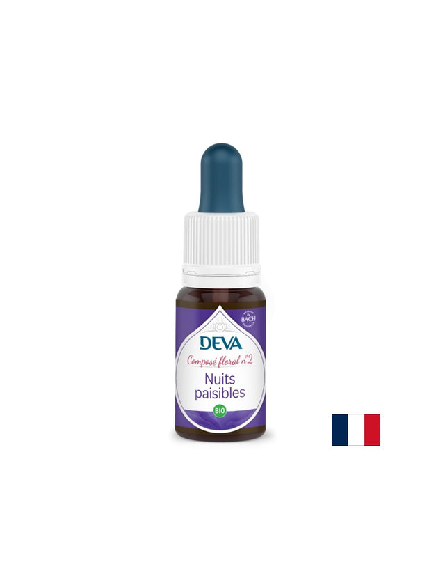 Peaceful nights, Bach method drops No. 2, 15 ml - Nutra Best Europe