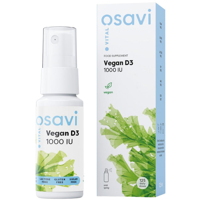 Vegan D3 1000 IU | Oral Spray - 12.5 ml - Nutra Best Europe