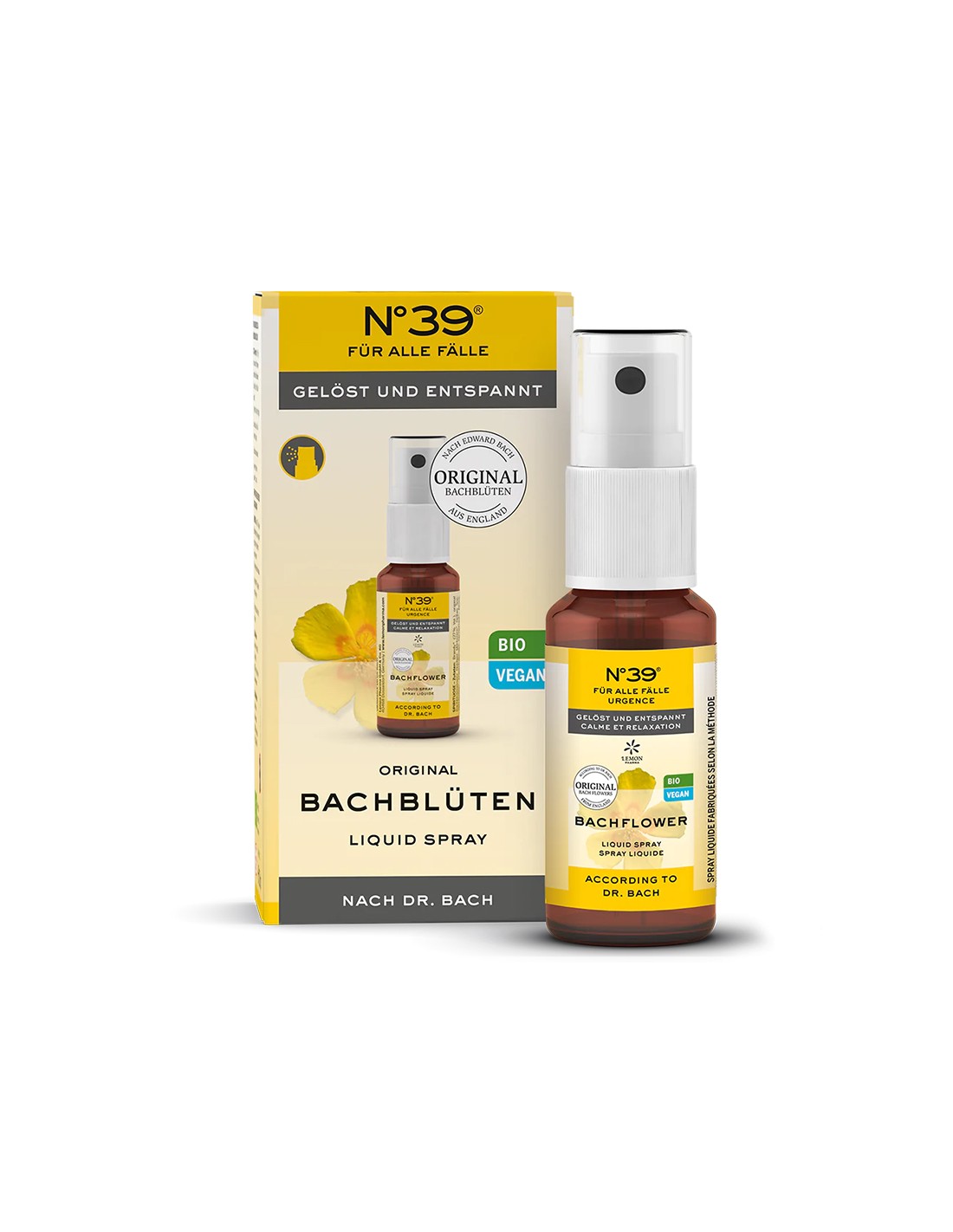 Dr. Bach Spray N°39 - Emergencies for calmness and relaxation, 20 ml Lemon Pharma - Nutra Best Europe