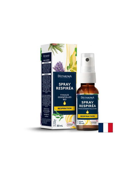 Respiratory system spray with 9 types of essential oils, 30 ml - Nutra Best Europe