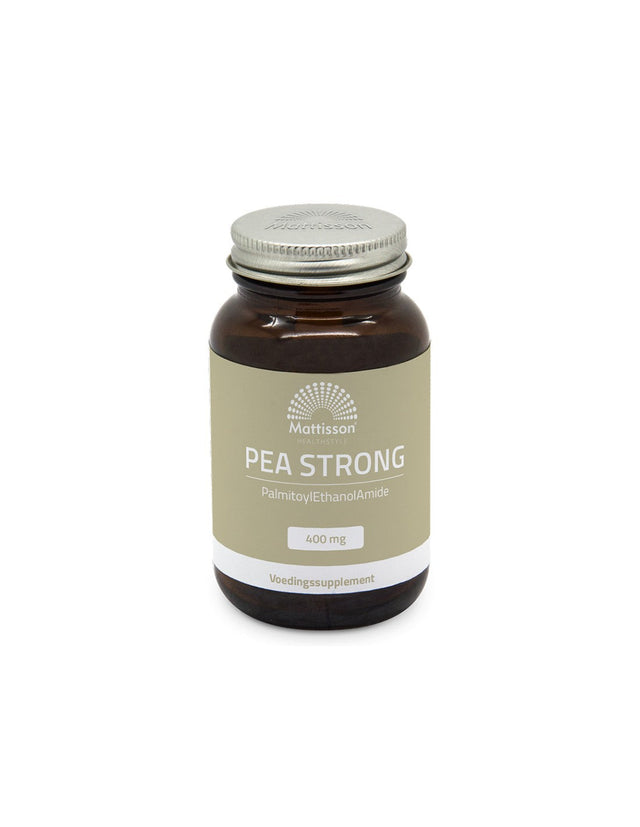 Against pain and inflammation - PEA (palmitoylethanolamide) - PEA Strong, 400 mg x 90 capsules Mattisson Healthstyle - Nutra Best Europe