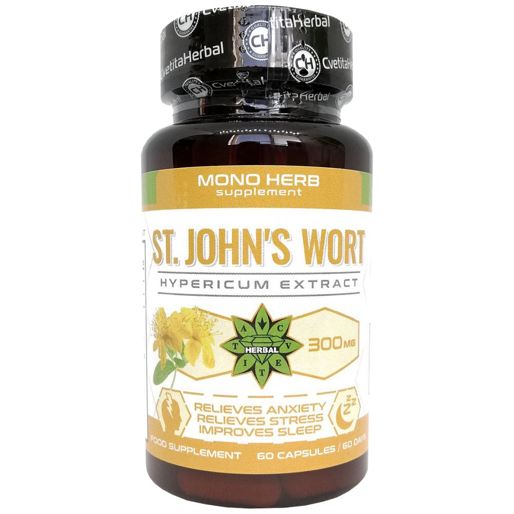 St. John's Wort 300 mg - 60 capsules - Nutra Best Europe