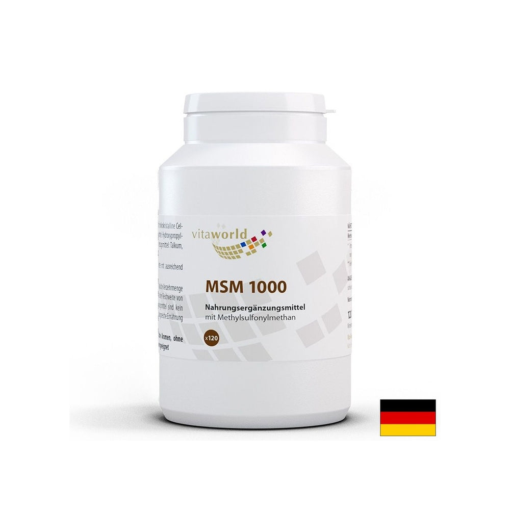 Joints and bones - MSM (methylsulfonyl methane), 1000 mg x 120 tablets - Nutra Best Europe