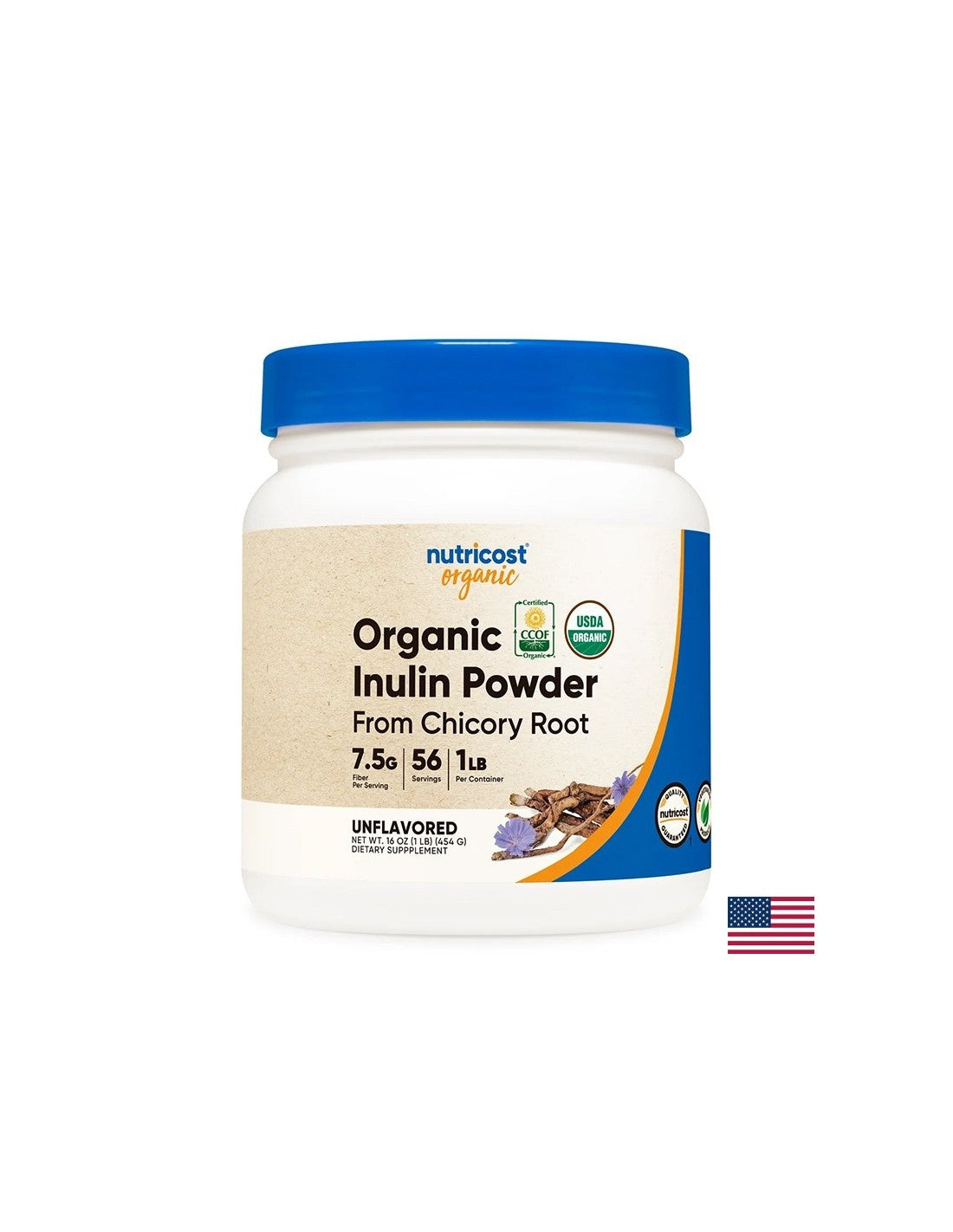 Gastrointestinal tract - Inulin (organic), 454 g powder - Nutra Best Europe