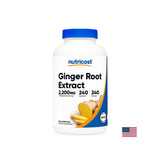 Gastrointestinal Health - Ginger (root), 550 mg x 240 capsules - Nutra Best Europe