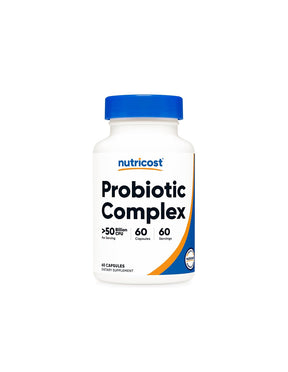Gastrointestinal health and strong immunity - Probiotic complex, 50 billion active probiotics x 60 capsules - Nutra Best Europe