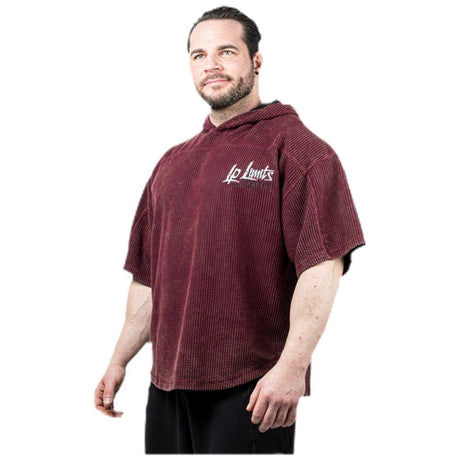 Legal Power Stone Wash Rag Top Hoodie ''Boston'' / Hooded Top / Red - Red - Nutra Best Europe