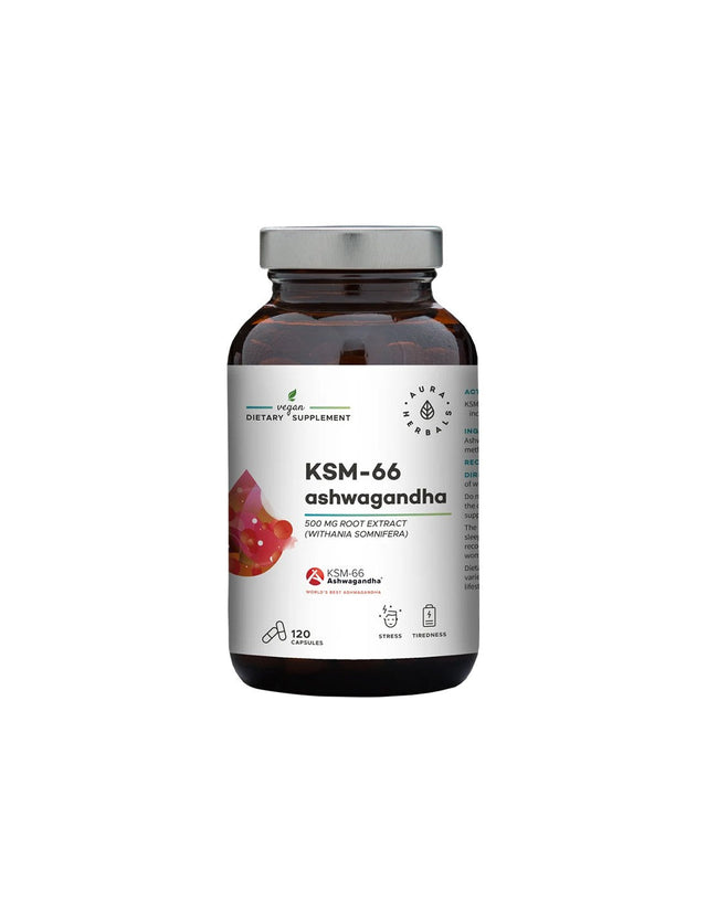 Stress and good mood - Ashwagandha (KSM-66), 200 mg x 120 capsules - Nutra Best Europe