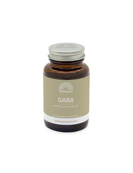 Stress and good mood - GABA 1000 mg + Zinc and Vitamin B1, 60 tablets - Nutra Best Europe