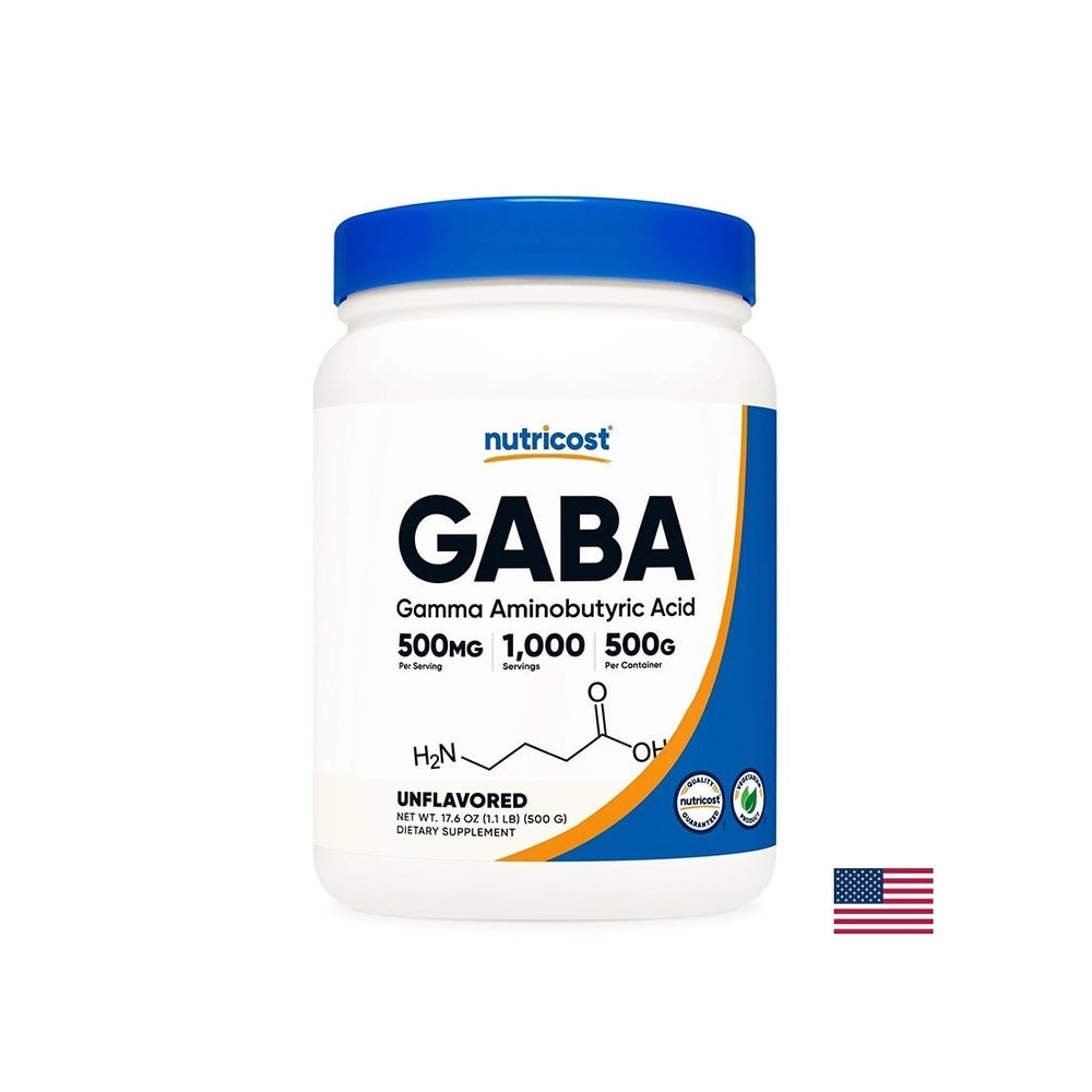 Stress and good mood - GABA (gamma-aminobutyric acid), 500 g powder - Nutra Best Europe